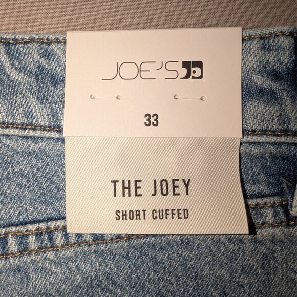 Joe's Jeans The Joey Denim Cuffed Shorts Medium Wash Women's Size 33 (16) - Picture 5 of 11